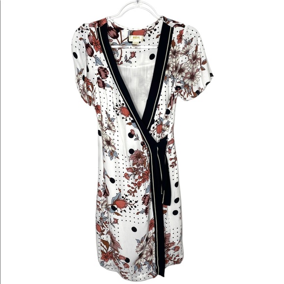 Anthropologie | Maeve Aubrey Floral Wrap Dress 8 - Picture 5 of 10